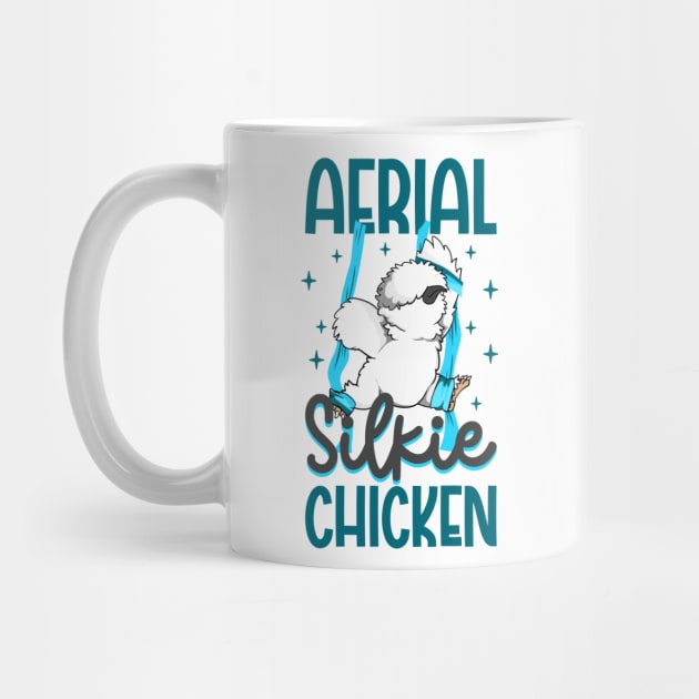 Aerial Silk Yoga - Aerial Silkie Chicken by Modern Medieval Design